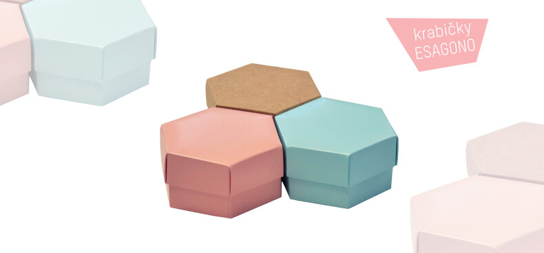 STRIP_03_krabičky esagono, jarní kolekce dárkové obaly